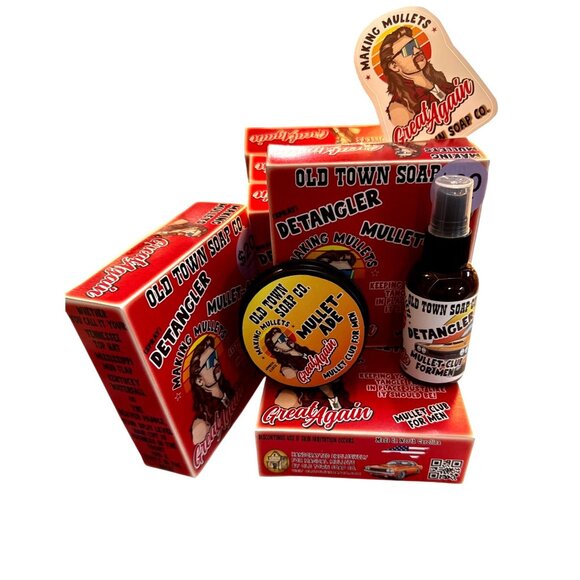 Old Town Soap Co. Mullet-Ade Detangler Pomade & Spray Set - Picture 2 of 10